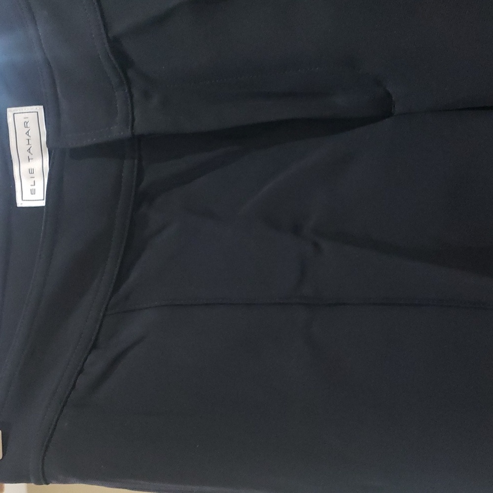 Nwt Elie Tahari size 6 black wide legs pants - Picture 6 of 14